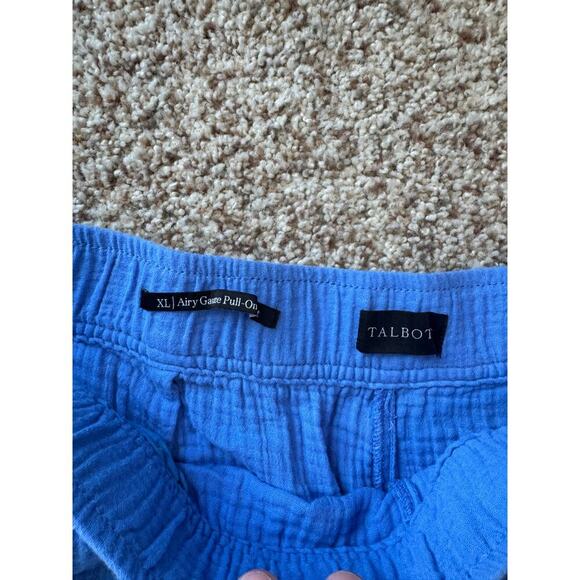 TALBOTS womens AIRY GAUZE PULL ON cotton Pants, size XL - Picture 6 of 10